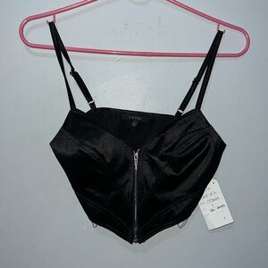 Brand new black  crop top with padding